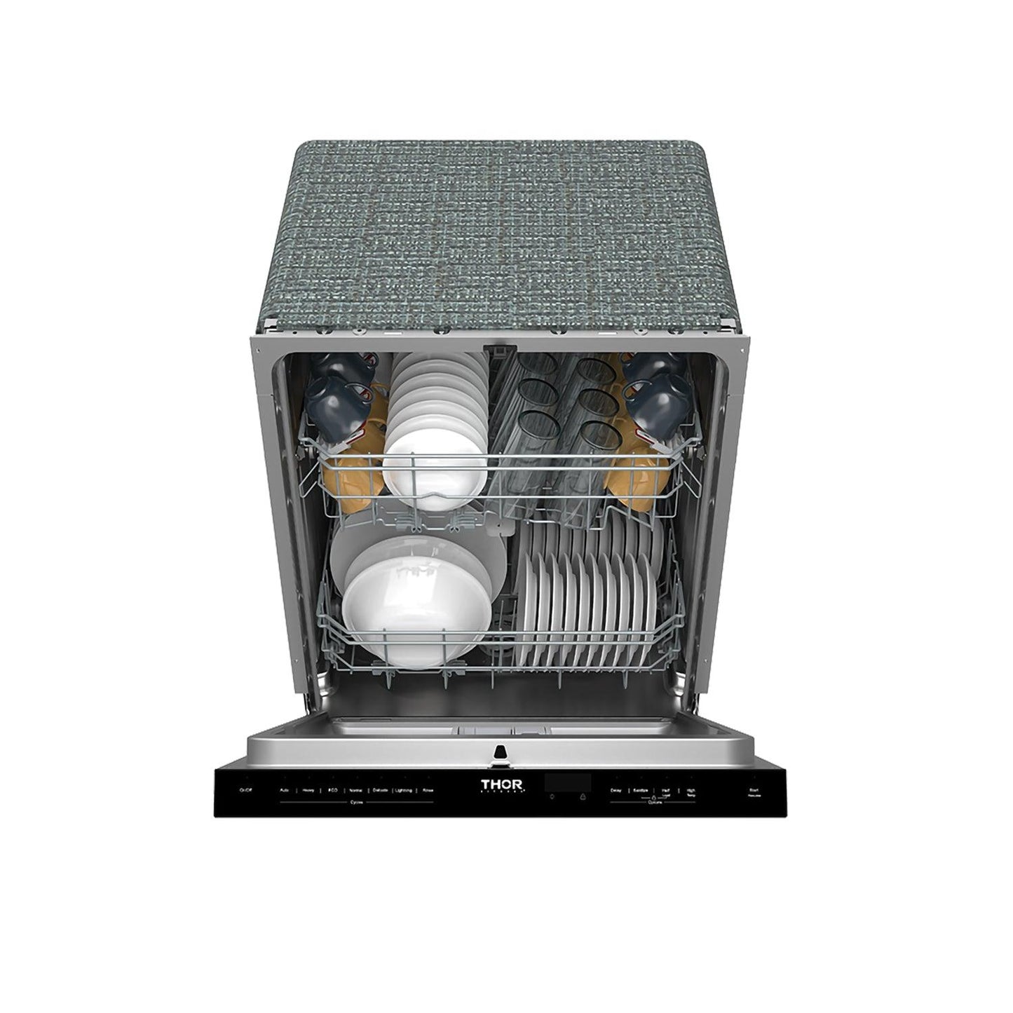 Thor Kitchen TDW24PTB 24 Inch Built-In Top Control Dishwasher With Pocket Handle - Black
