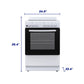 Element Appliance EER244MSCW Element 2.4 Cu. Ft. 24 Electric Range - White (Eer244Mscw)