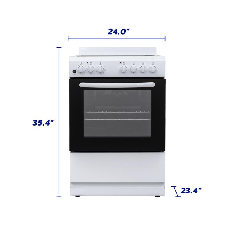 Element Appliance EER244MSCW Element 2.4 Cu. Ft. 24 Electric Range - White (Eer244Mscw)