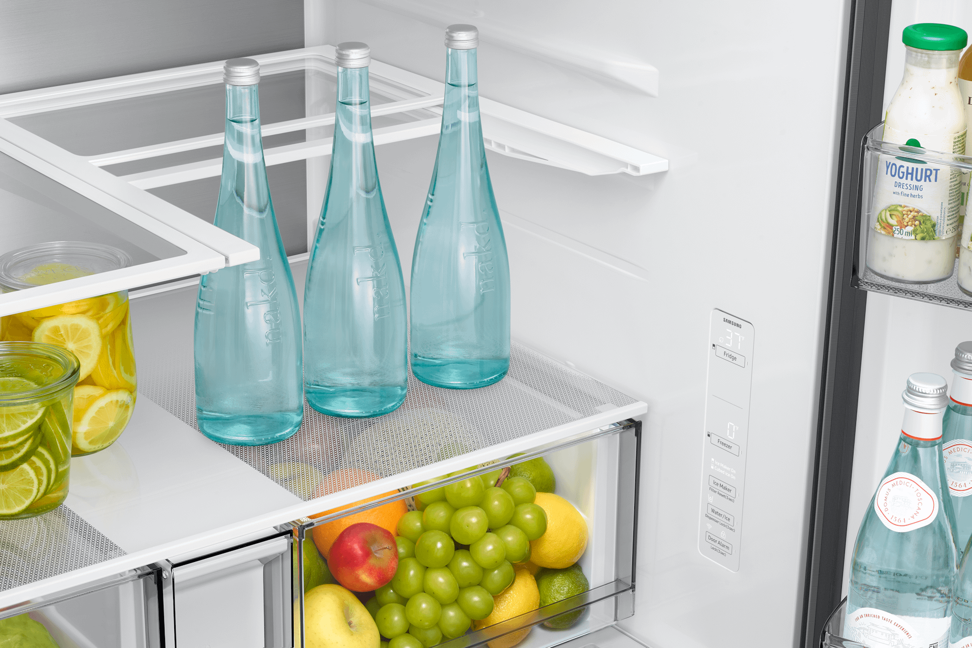 Samsung RF70H25HER Bespoke Ai 3-Door French Door Zero Clearance Fit Dual Auto Ice Maker 24 Cu. Ft.