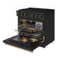 Thor Kitchen ARG36BBRZ 36 Inch Gas Range In Black And Bronze- Contemporary Professional