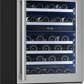 Zephyr PRPW24C02CG Presrv Pro Wine Cooler, 24In Under Cabinet, Ss+Glass, Reverse Door, 2 Zone