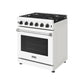 Thor Kitchen LRG3001UW 30 Inch Professional Gas Range In White