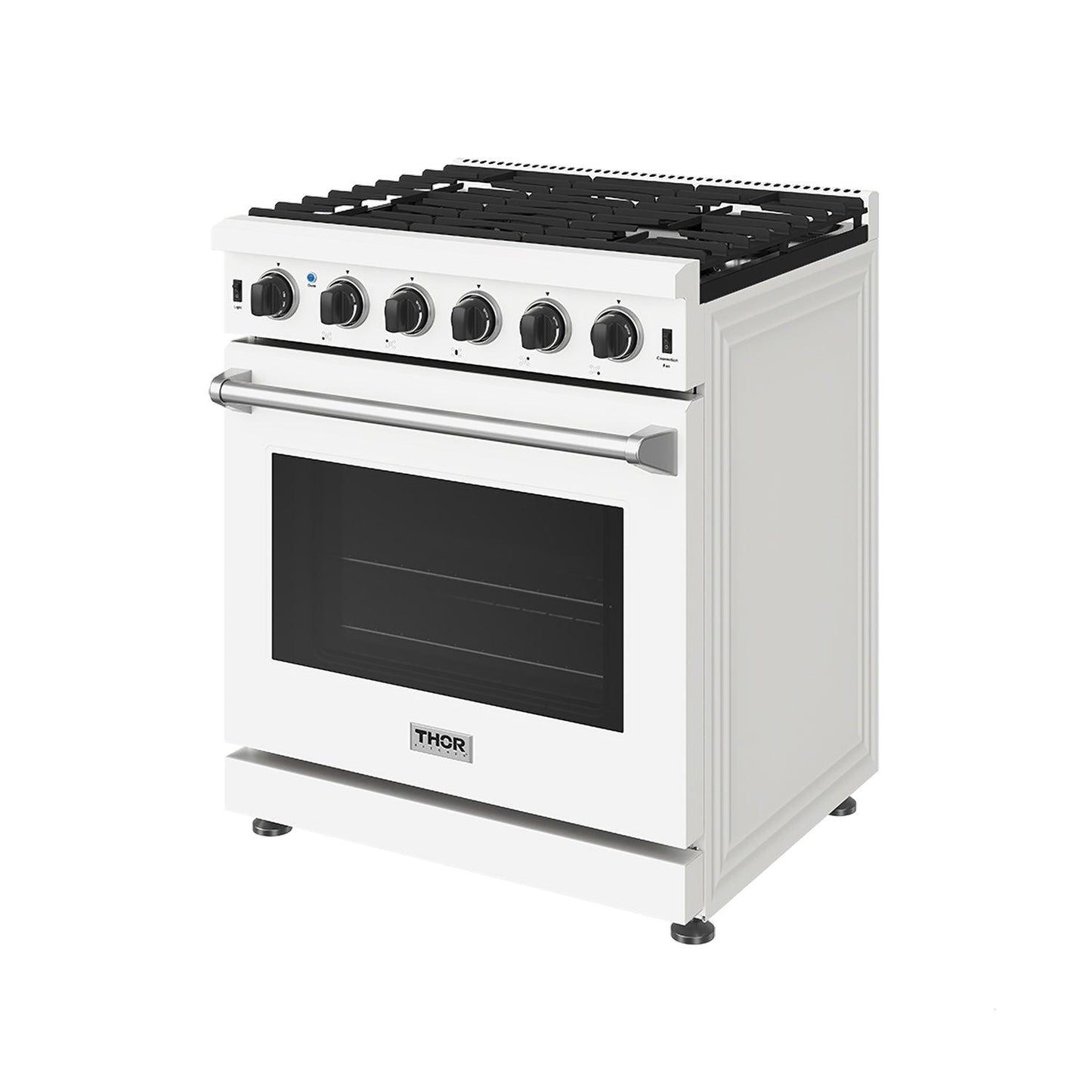 Thor Kitchen LRG3001UW 30 Inch Professional Gas Range In White