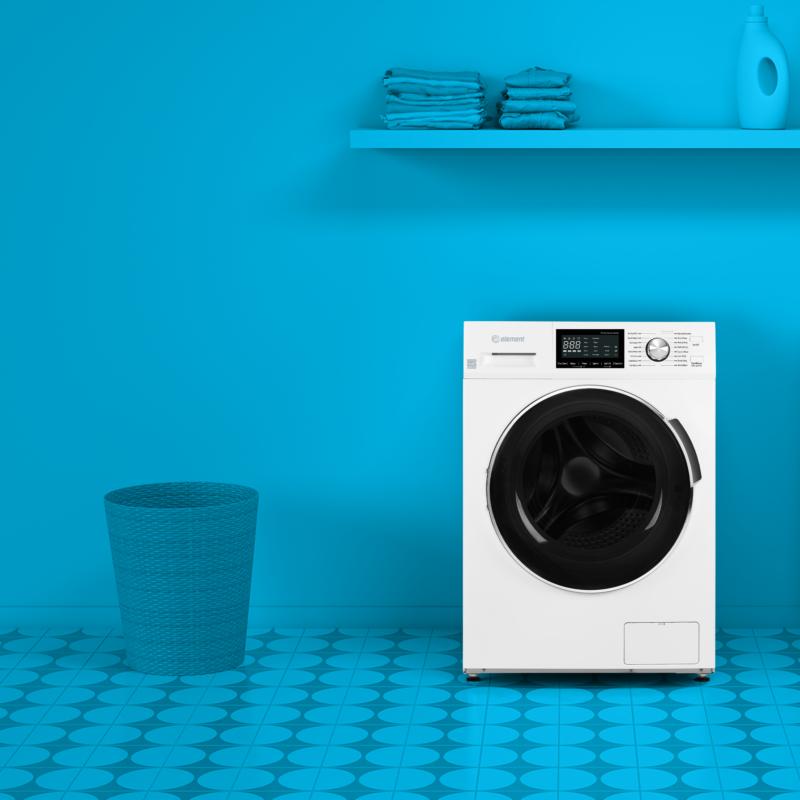 Element Appliance EFL2724BW Element 24-Inch 2.7 Cu. Ft. Compact Front Load Washer - White, Energy Star (Efl2724Bw)