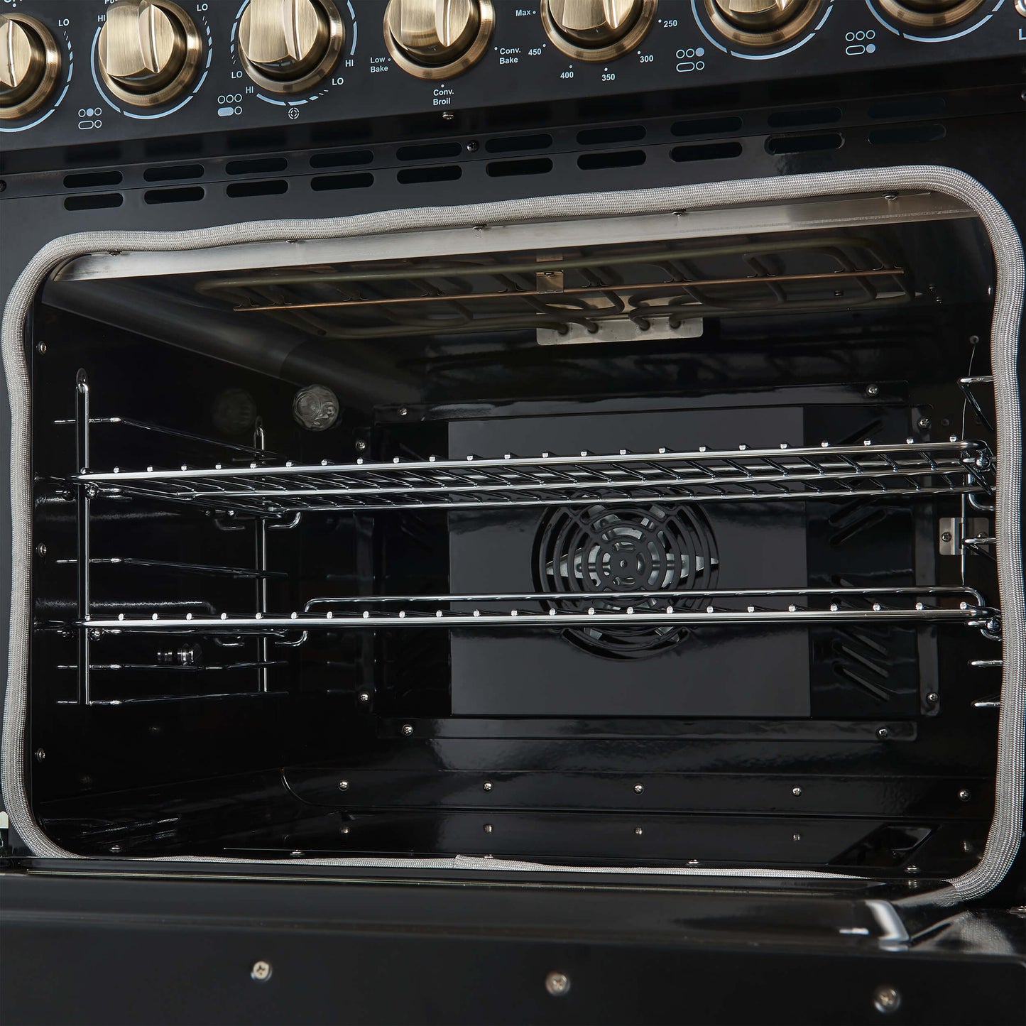 Forno FFSEL601130BLK Forno Paolo 30-Inch Freestanding Electric Range, Black, 4.38 Cu.Ft, True Convection Oven, Energy Efficient