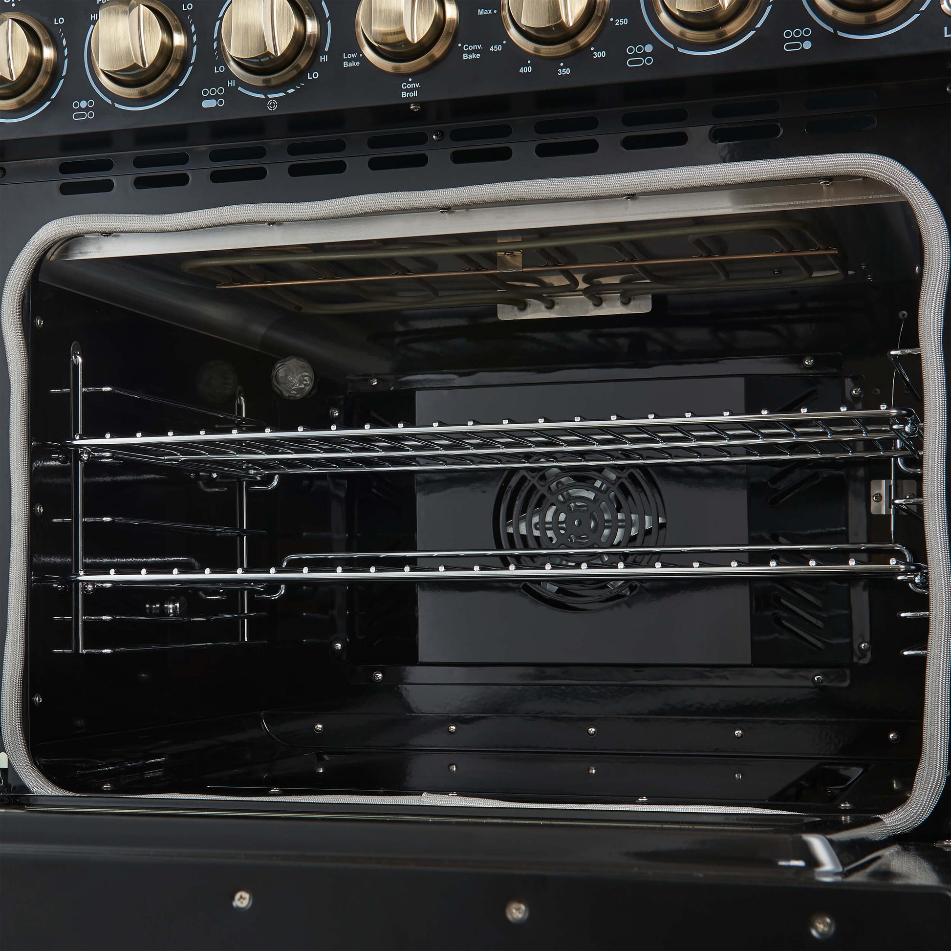 Forno FFSEL601130BLK Forno Paolo 30-Inch Freestanding Electric Range, Black, 4.38 Cu.Ft, True Convection Oven, Energy Efficient
