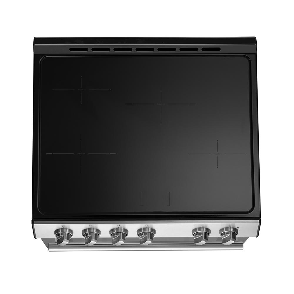 Forno FFSIN098230 Forno Leonardo Espresso 30-Inch Slide-In Stainless Steel Induction Range, Convection Oven, 5 Cooking Zones