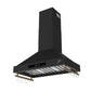 Forno FRHWM550336BLK Forno Venezia 36 Inch Wall-Mounted Range Hood In Black With Touch Controls And Baffle Filters