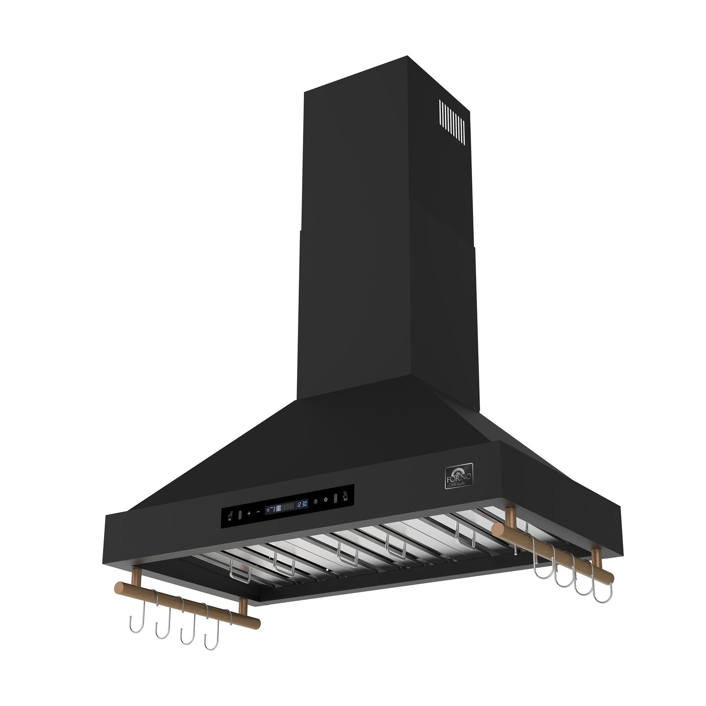 Forno FRHWM550336BLK Forno Venezia 36 Inch Wall-Mounted Range Hood In Black With Touch Controls And Baffle Filters