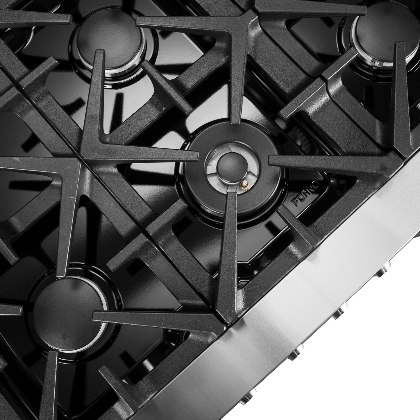 Forno FFSGS612560 Forno Massimo 60-Inch Freestanding Dual Fuel Range, 10 Burners, Double Convection Ovens