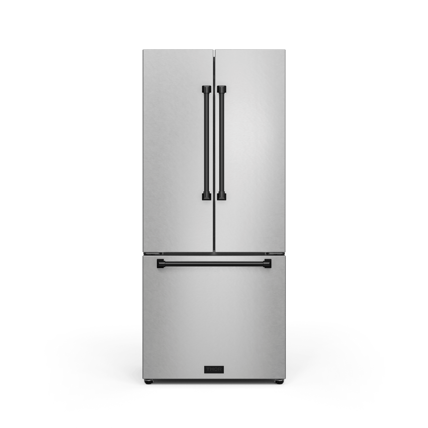 Thor Kitchen RF3017FFD99BLK 30 Inch 17.7 Cu Ft French Door Counter Depth Refrigerator With Ice Maker In Stainless Steel/Black Gordon Ramsay Series - Rf3017Ffd99-Blk