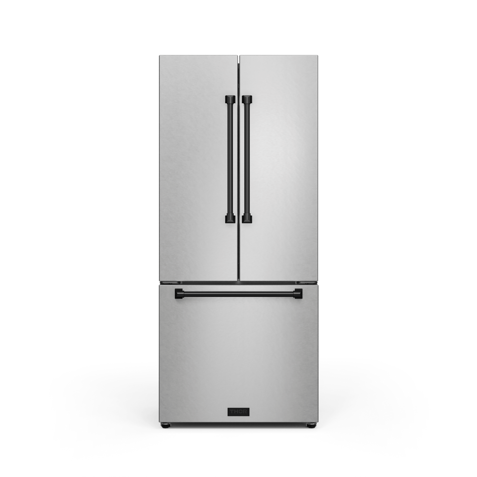 Thor Kitchen RF3017FFD99BLK 30 Inch 17.7 Cu Ft French Door Counter Depth Refrigerator With Ice Maker In Stainless Steel/Black Gordon Ramsay Series - Rf3017Ffd99-Blk