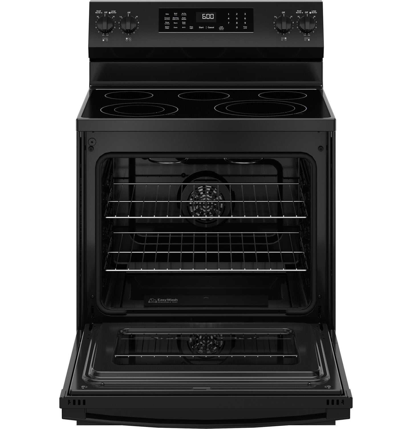 Ge Appliances GRF600AVBB Ge® 30" Free-Standing Electric Convection Range With No Preheat Air Fry And Easywash™ Oven Tray