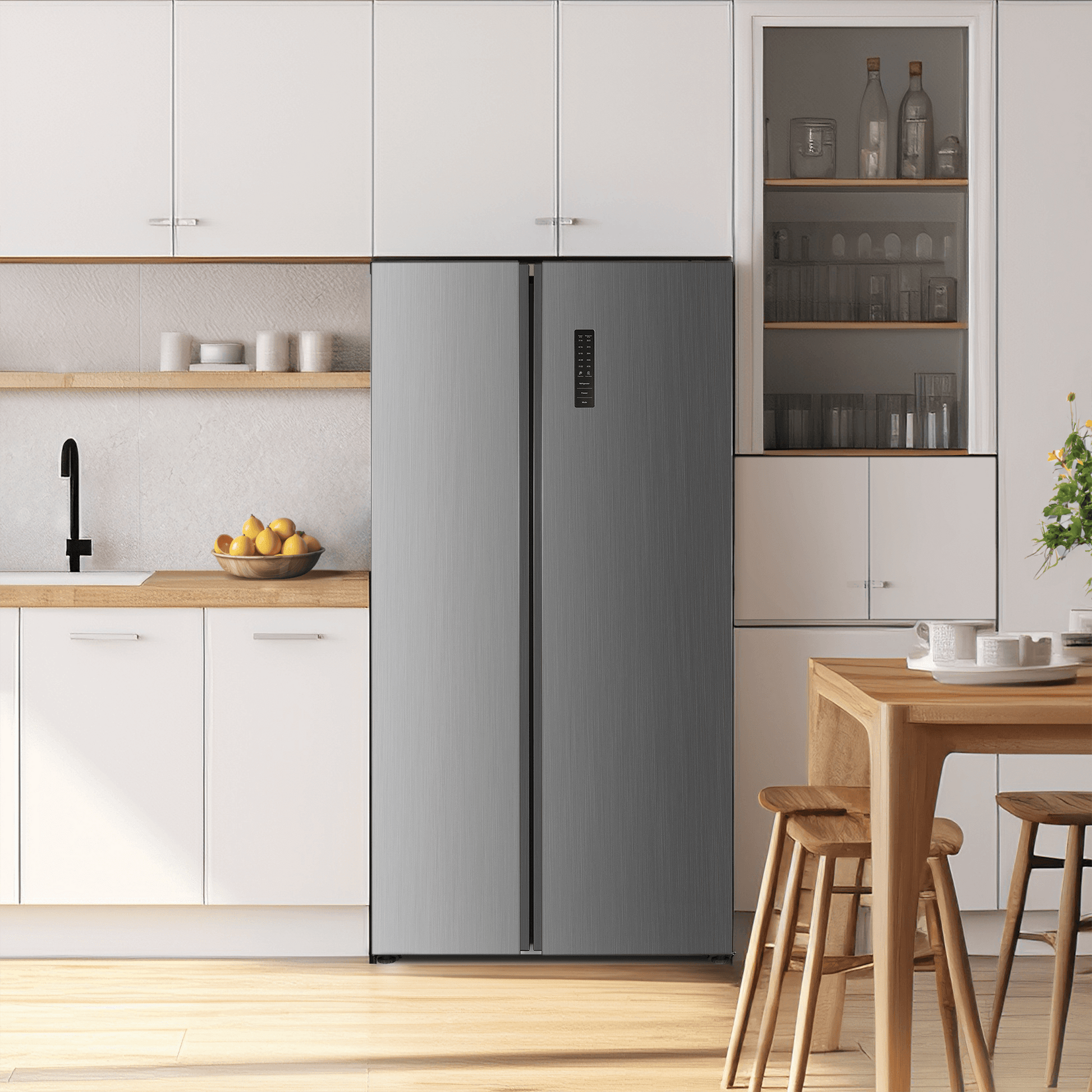 Element Appliance ERX21FDS Element Electronics 21.4 Cu. Ft. Side-By-Side Refrigerator - Stainless Steel (Erx21Fds)