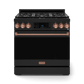 Thor Kitchen RSG36BLPRSG 36 Inch Professional Lp Range With Tilt Panel Touch Control In Black/Rose Gold Gordon Ramsay Series - Rsg36Blp-Rsg