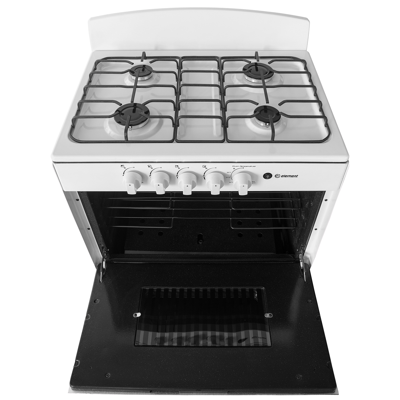 Element Appliance EEGR3A4MCCW Element Electronics 4.0 Cu. Ft. 30", 4-Burner Gas Range (Eegr3A4Mccw)