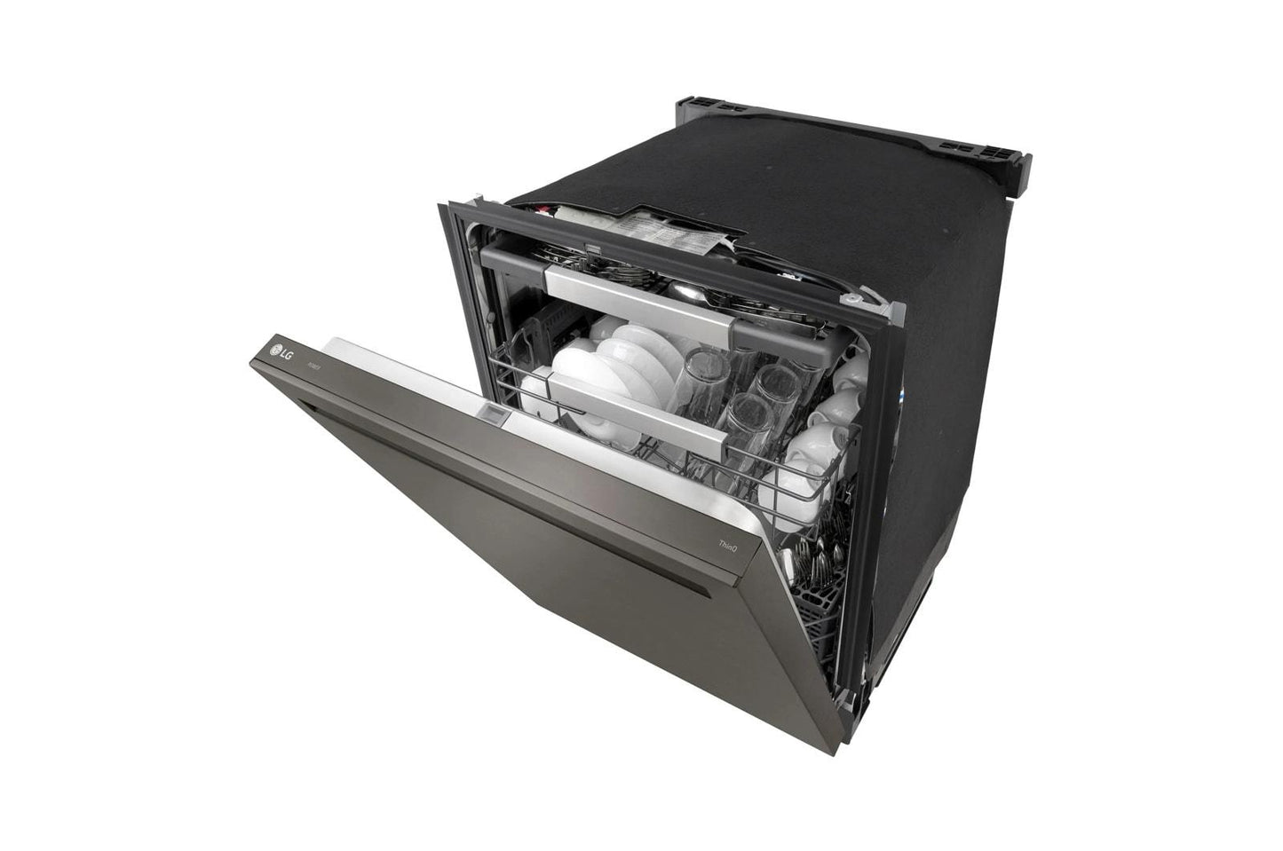 Lg LDNPH753D Smart Flushfit™ Top Control Dishwasher With 1-Hour Wash & Dry, Quadwash® Pro, Truesteam® And Dynamic Heat Dry™ W/Autovent Dry™