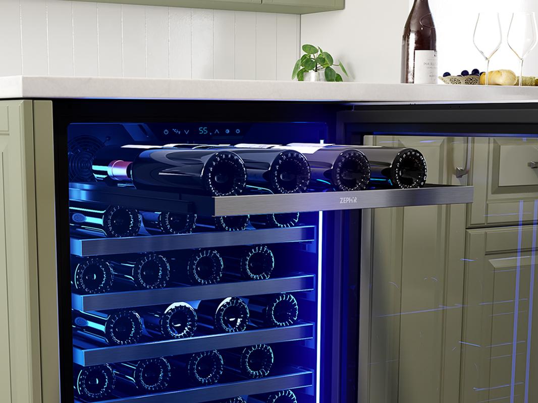 Zephyr PRW24C01CG 24" Single Zone Wine Cooler