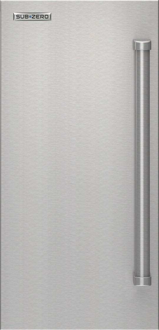 Sub-Zero 7043659 15" Outdoor Stainless Steel Door Panel With Pro Handle - Left Hinge