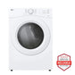 Lg DLG3421W 7.4 Cu. Ft. Ultra Large Capacity Smart Front Load Gas Dryer