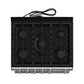 Forno FFSGS111630 Forno Leonardo 30-Inch Stainless Steel Gas Range, 5 Sealed Burners (Totaling 39,500 Btu), 5 Cu.Ft. Convection Oven, Continuous Cast Iron Grates, Black Enamel Interior, Auto Re-Ignition, Lp Conversion Kit Included