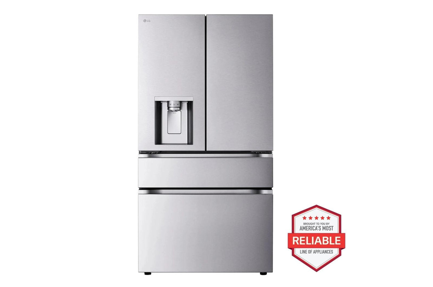 Lg LF29S9730S 29 Cu. Ft. Standard-Depth Max&#8482; 4-Door French Door Refrigerator With Mini Craft Ice&#8482; And Full-Convert Drawer&#8482;