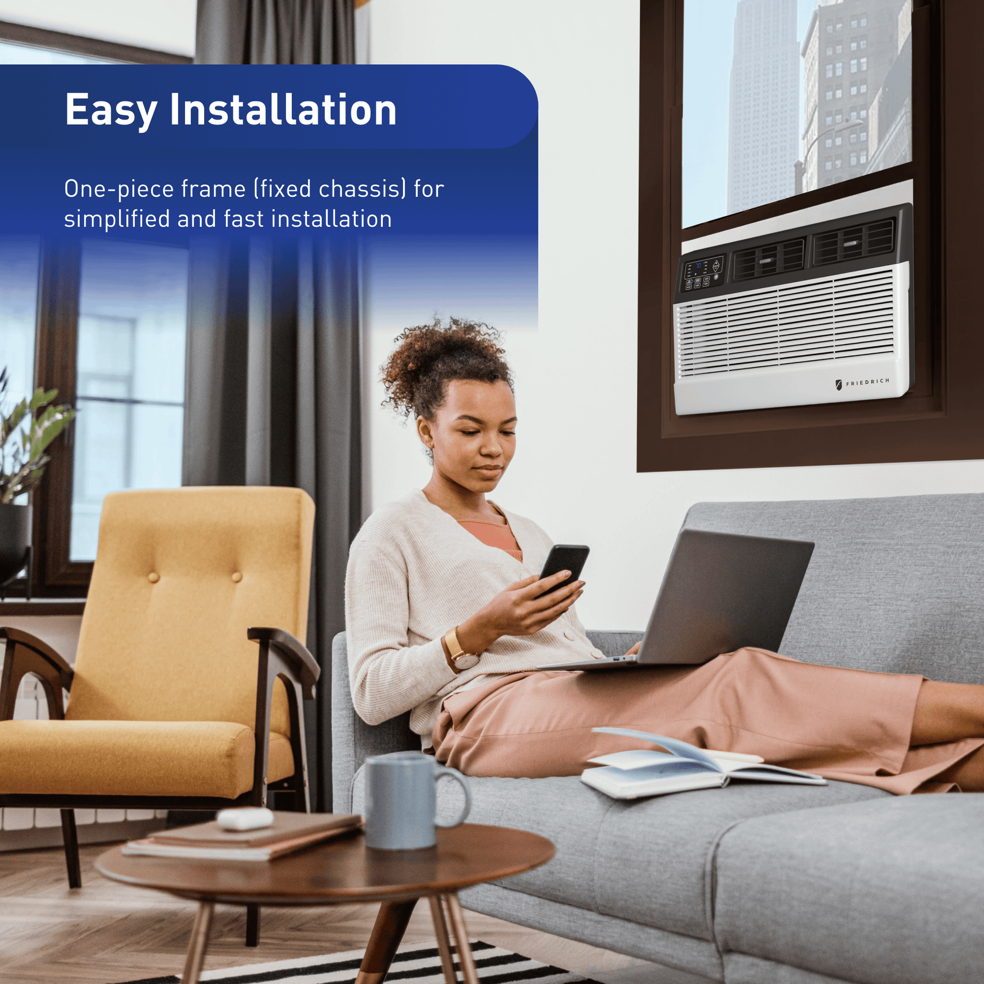 Friedrich CCF06B10C Friedrich Chill Premier 6,000 Btu 115V Smart Window Air Conditioner - Cool Only