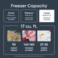 Element Appliance EXUF17CEES Element 17.0 Cu. Ft. Upright Convertible Freezer / Refrigerator - Stainless Steel, Energy Star (Exuf17Cees)