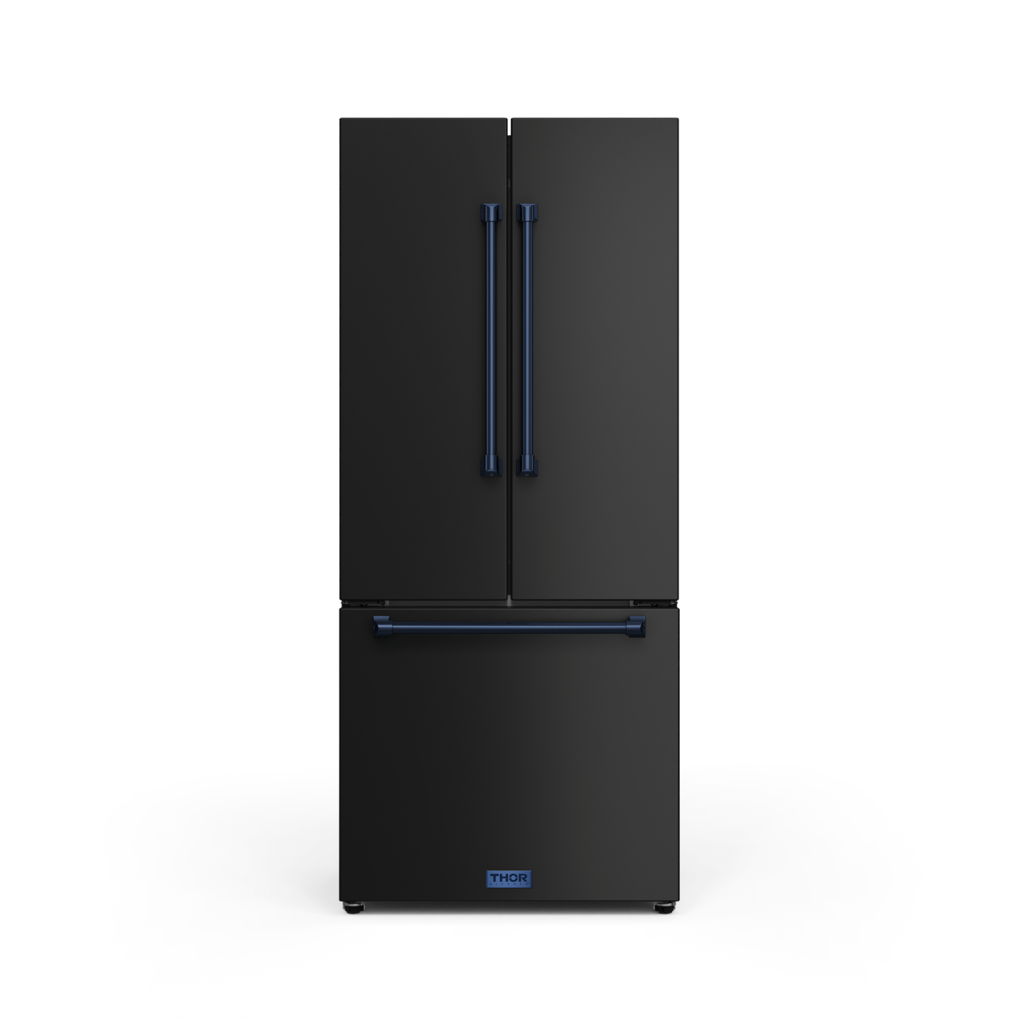 Thor Kitchen RF3017FFD00BLU 30 Inch 17.7 Cu Ft French Door Counter Depth Refrigerator With Ice Maker In Black/Navy Blue Gordon Ramsay Series - Rf3017Ffd00-Blu