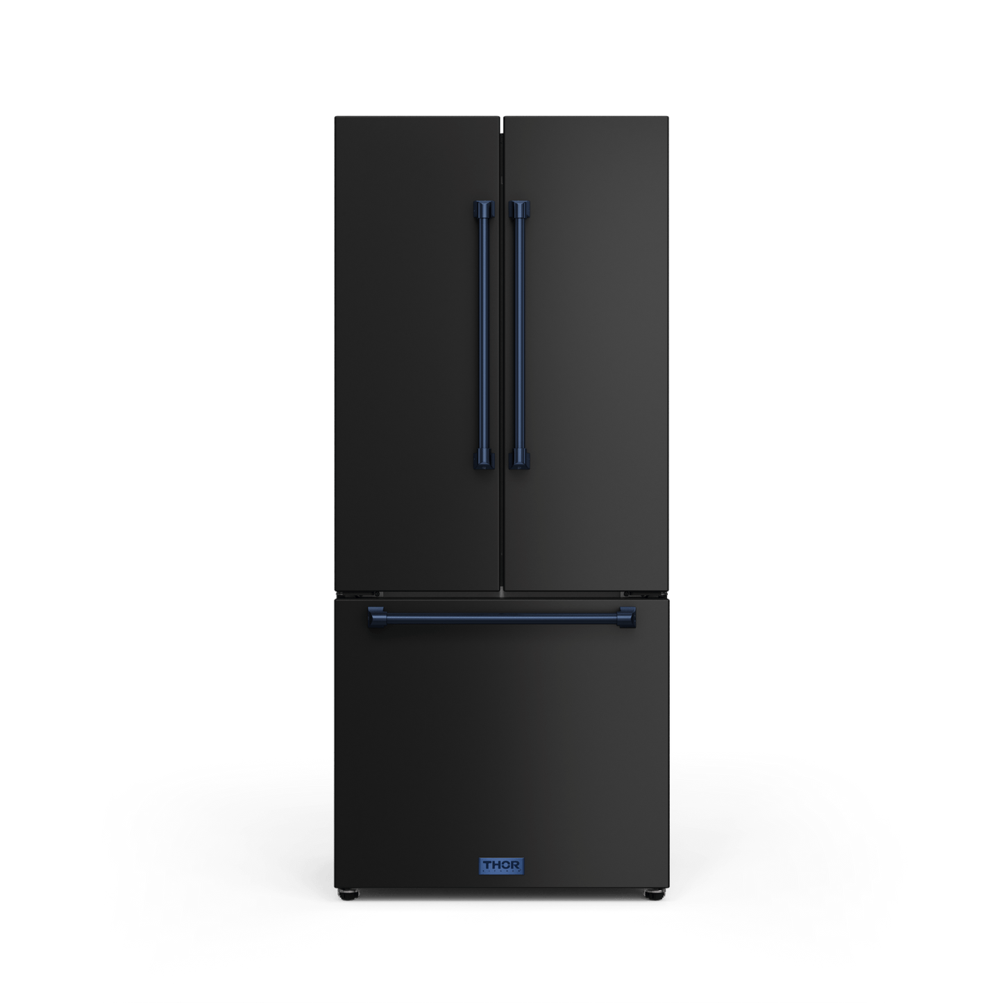 Thor Kitchen RF3017FFD00BLU 30 Inch 17.7 Cu Ft French Door Counter Depth Refrigerator With Ice Maker In Black/Navy Blue Gordon Ramsay Series - Rf3017Ffd00-Blu
