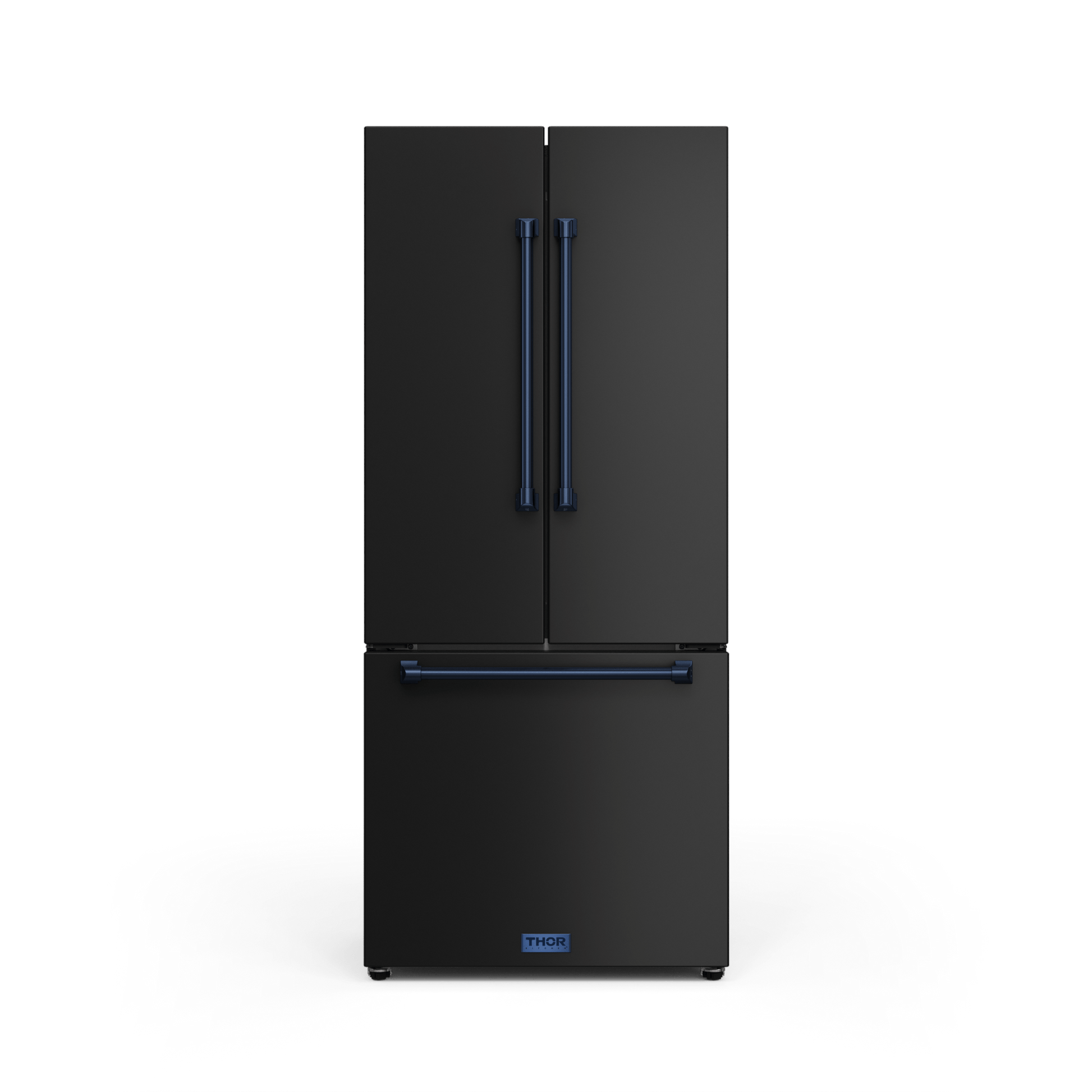 Thor Kitchen RF3017FFD00BLU 30 Inch 17.7 Cu Ft French Door Counter Depth Refrigerator With Ice Maker In Black/Navy Blue Gordon Ramsay Series - Rf3017Ffd00-Blu