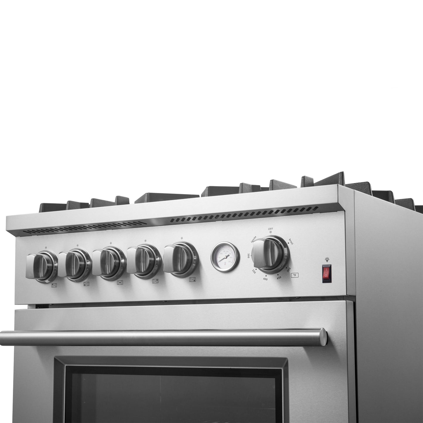 Forno FFSGS627430 Forno Giovanni 30-Inch Gas Range Stainless Steel, 5 Burners 67,000 Btu, 4.32 Cu.Ft. Convection Oven