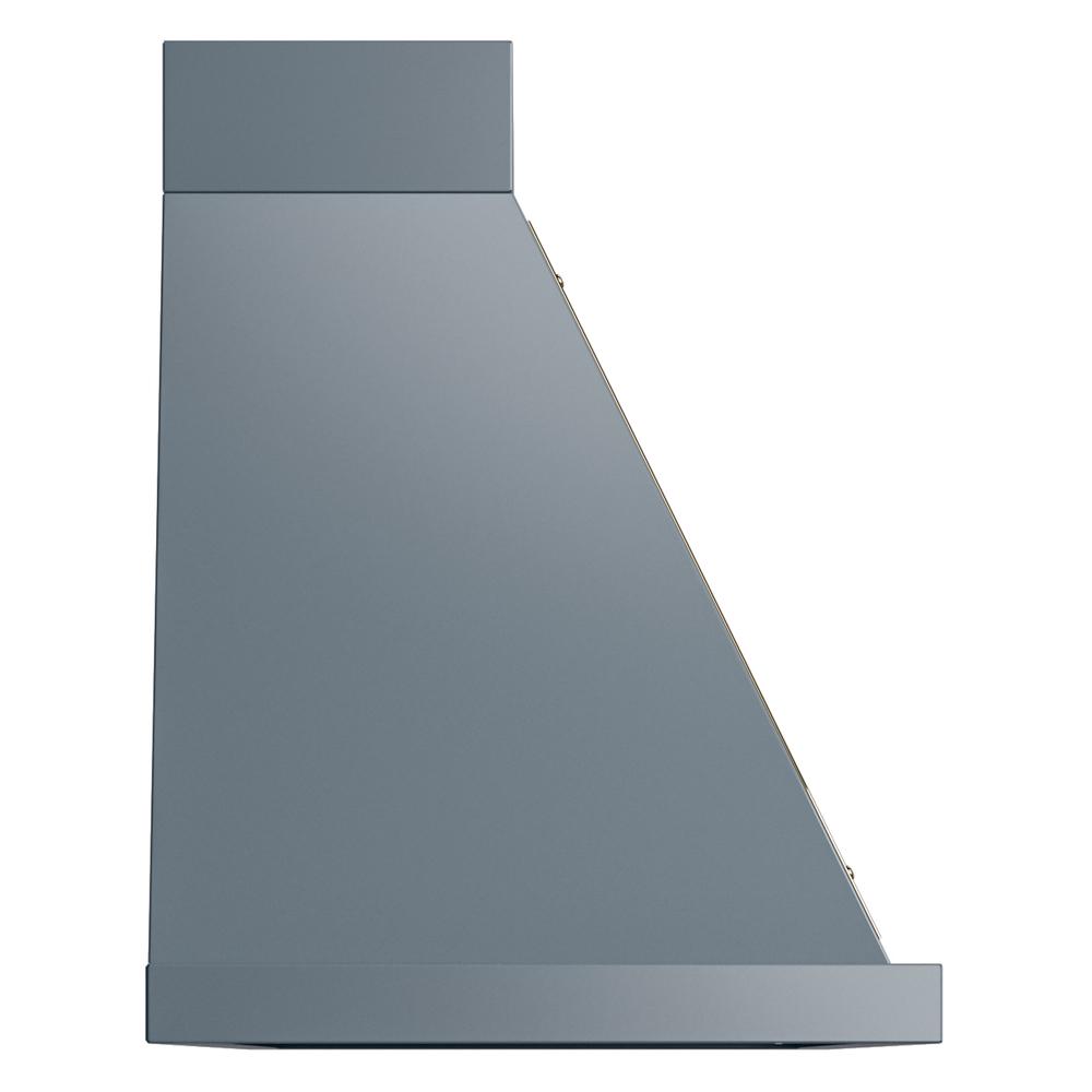 Ilve UANB60BGG Ilve Uanb60Bgg Nostalgie Ii Noblesse 60 Inch Range Hood With 600 Cfm (Blue Grey, Brass)