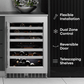 Element Appliance EWD24BES Cellara By Element 24 In., 46 Bottle Dual-Zone Wine Cooler - Stainless Steel