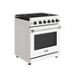 Thor Kitchen LRG3001UW 30 Inch Professional Gas Range In White