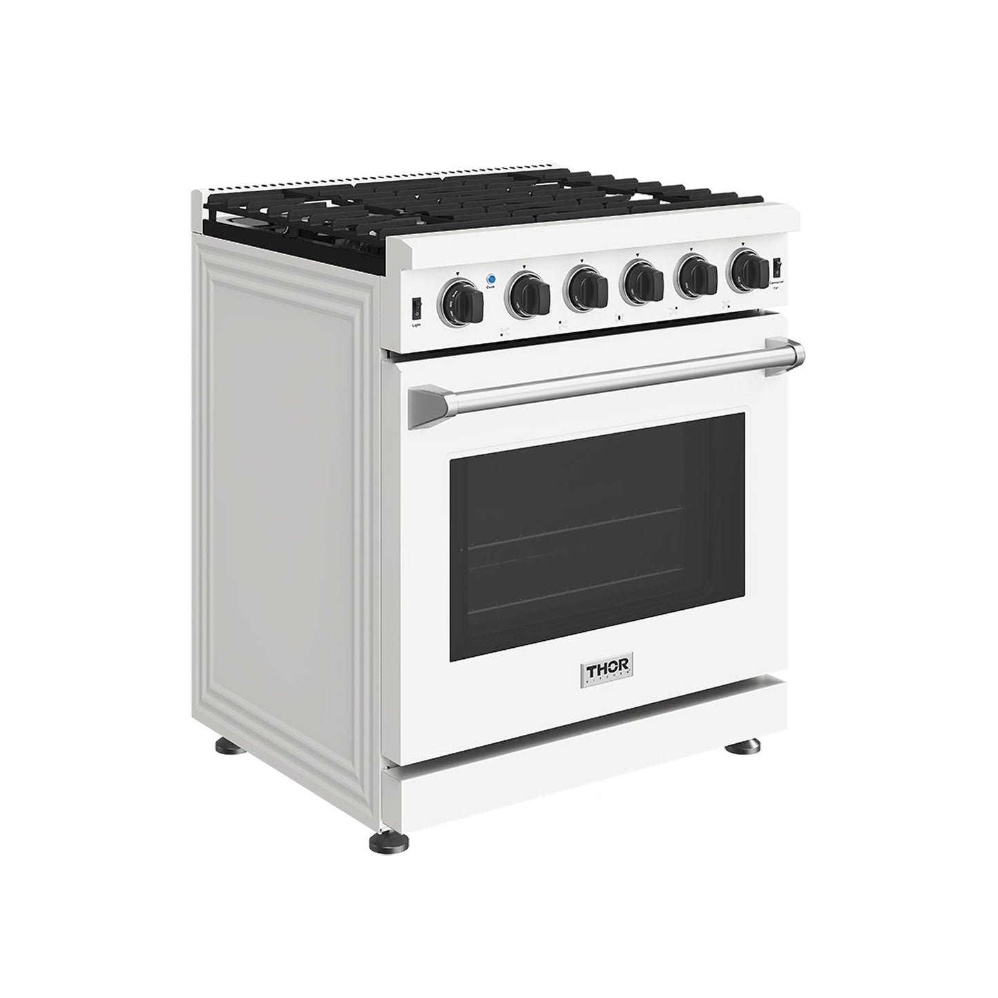Thor Kitchen LRG3001UW 30 Inch Professional Gas Range In White