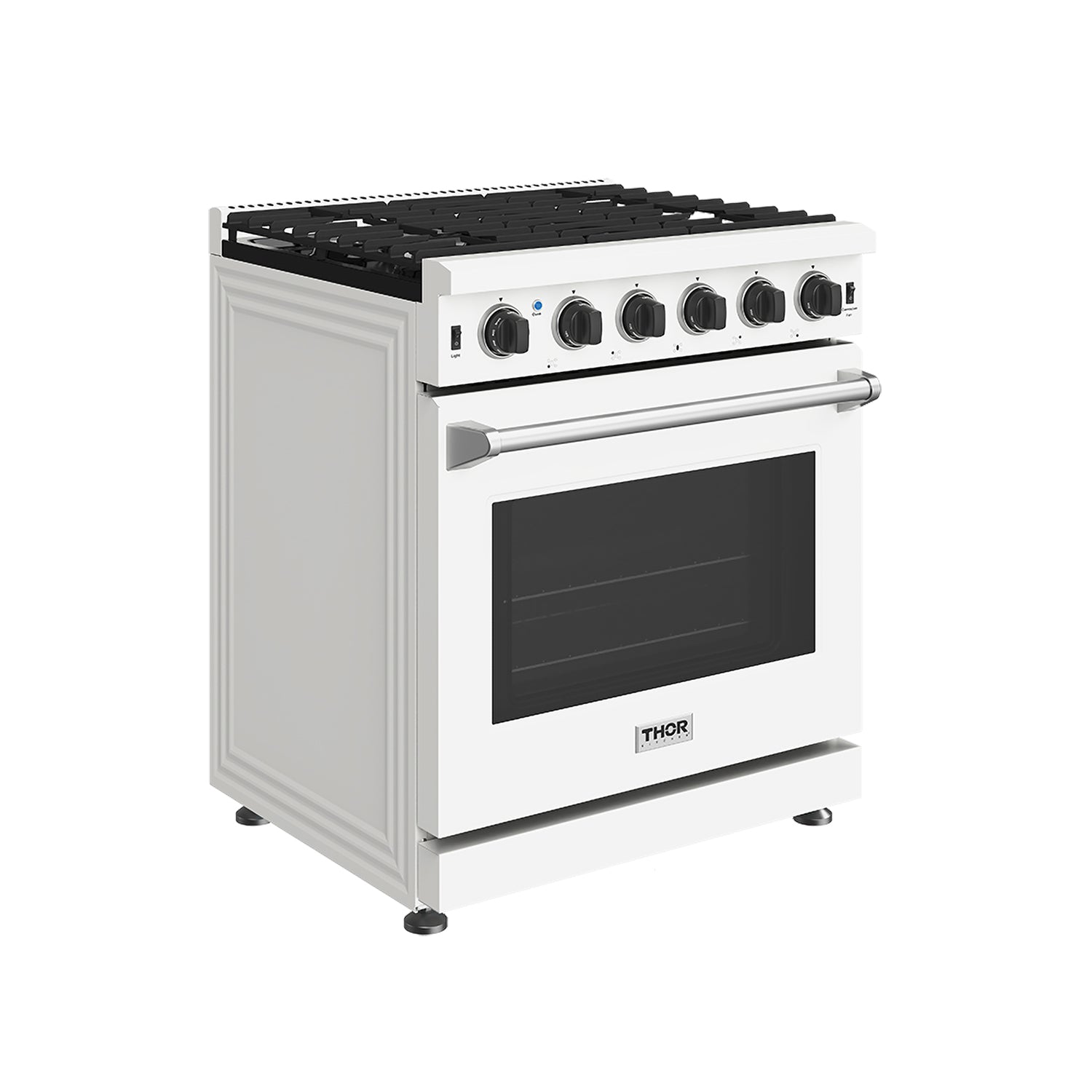 Thor Kitchen LRG3001UW 30 Inch Professional Gas Range In White