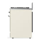Ilve UM30NR3AWC Ilve Um30Nr3Awc Majestic Iii 30 Inch Dual Fuel Range With 5 Black Brass Burners, Dual Function Burner Up To 25,000 Btu (Natural Gas, Triple Glass Door, Antique White, Chrome)