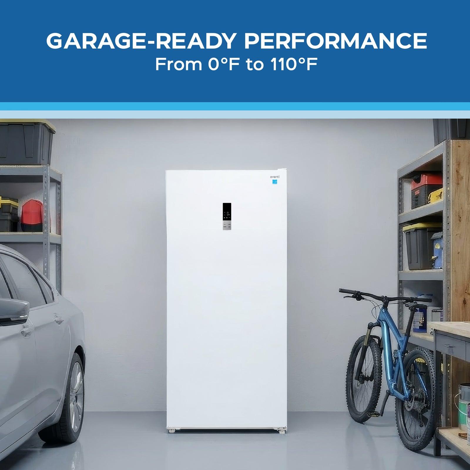 Avanti AV170VFLJM0W Avanti Maxxspace Garage-Ready 17 Cu. Ft. Convertible Upright Freezer