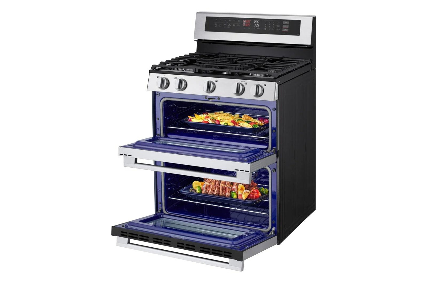 Lg LDGL6924Y 6.9 Cu. Ft. Smart Gas Double Oven Freestanding Range With Probake Convection®, Air Fry & Air Sous Vide
