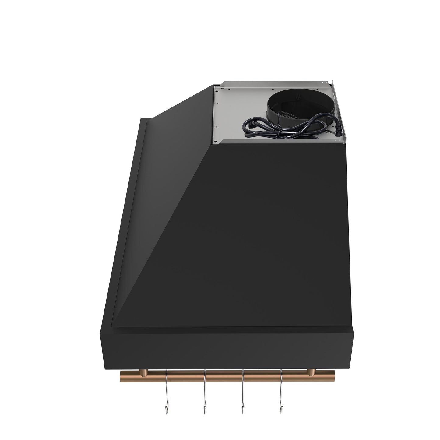 Forno FRHWM550336BLK Forno Venezia 36 Inch Wall-Mounted Range Hood In Black With Touch Controls And Baffle Filters