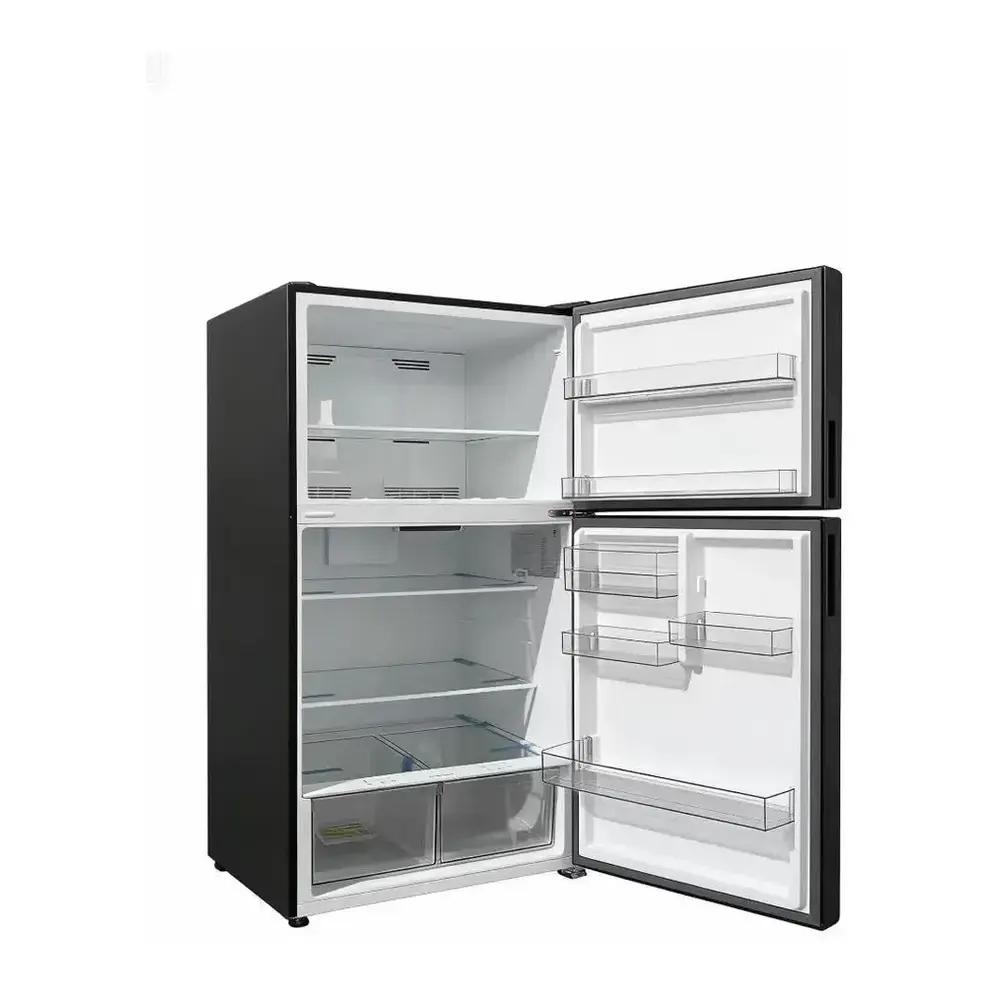 Verona VEFTF3324RBK Verona Veftf3324Rbk 33 Inch Top Freezer Refrigerator With 24 Cu. Ft. Total Capacity, Reversible Doors, Recessed Handle, Energy Star (Black)