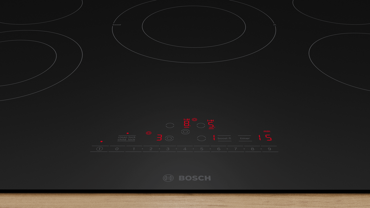 Bosch NET8062UC 800 Series 30" Built-In Electric Induction Cooktop