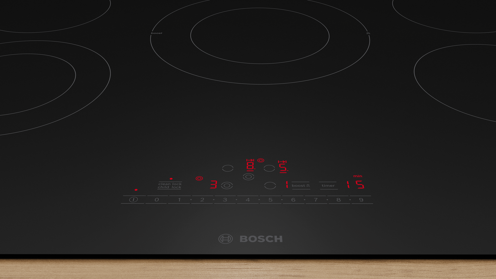 Bosch NET8062UC 800 Series 30" Built-In Electric Induction Cooktop