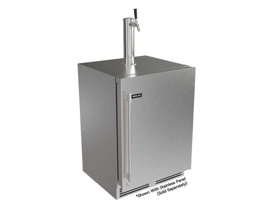 Perlick G5BD24SL G5 Luxe 24" Premium Beverage Dispenser - Factory Right (Adjustable) Hinge - Indoor/Outdoor Rated