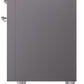 Ilve UPI366NMPMGC Nostalgie Ii 36 Inch Electric Freestanding Range In Matte Graphite With Chrome Trim