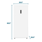 Element Appliance EUF14CEEW Element 14.0 Cu. Ft. Upright Convertible Freezer/Refrigerator - White, Energy Star (Euf14Ceew)