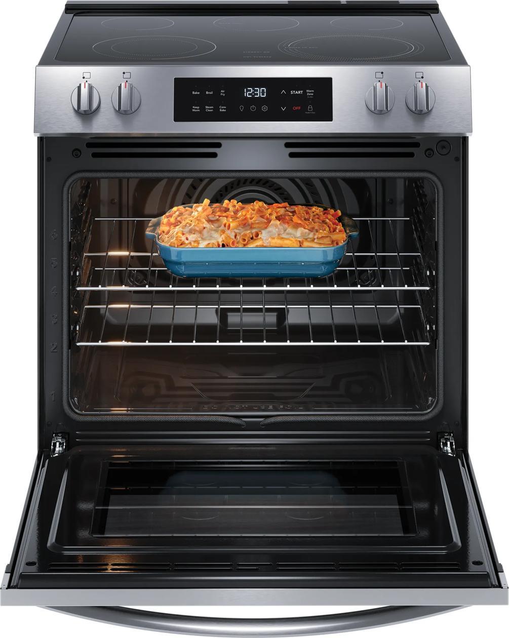 Frigidaire FCFE3082BS 30" Front Control Electric Range With Air Fry