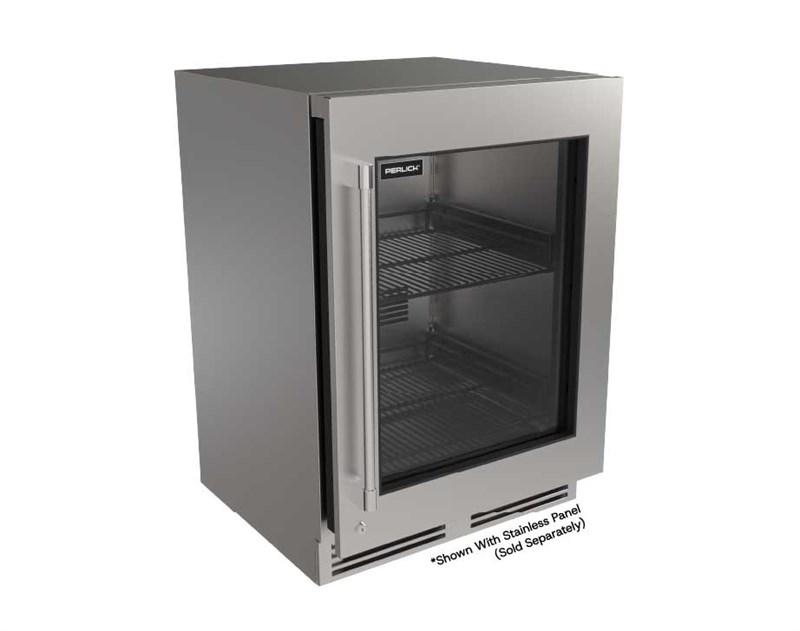 Perlick G5RE24GC G5 24" Glass Door Refrigerator - Factory Right (Adjustable) Hinge - Indoor/Outdoor Rated